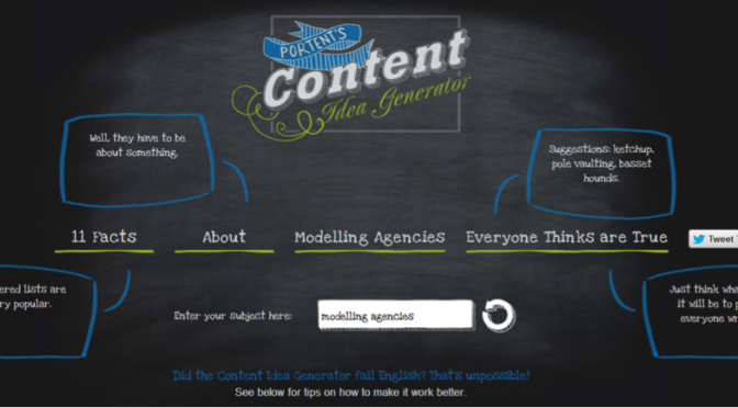 Need Inspiration? Try This Cool Content Generator!